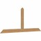 Ekena Millwork Portland Timber Gable Bracket, Western Red Cedar, 96"W x 40"H x 1 1/2"D x 5 1/2"F, 10/12 Pitch GBW096X40X0206POR00SWR - alternate 3